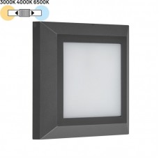 Φωτιστικό Επίτοιχο LED 4W 230V 320lm CCT Polycarbonate Γραφίτη IP65 3-97018